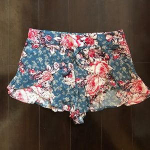 Free People Floral Shorts